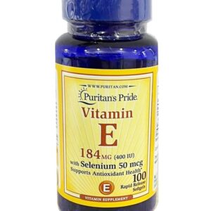 Viên uống bổ sung Vitamin E 400 IU Puritan's Pride