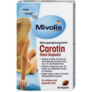 Viên uống chống nắng Das Gesunde Plus Carotin 60 viên