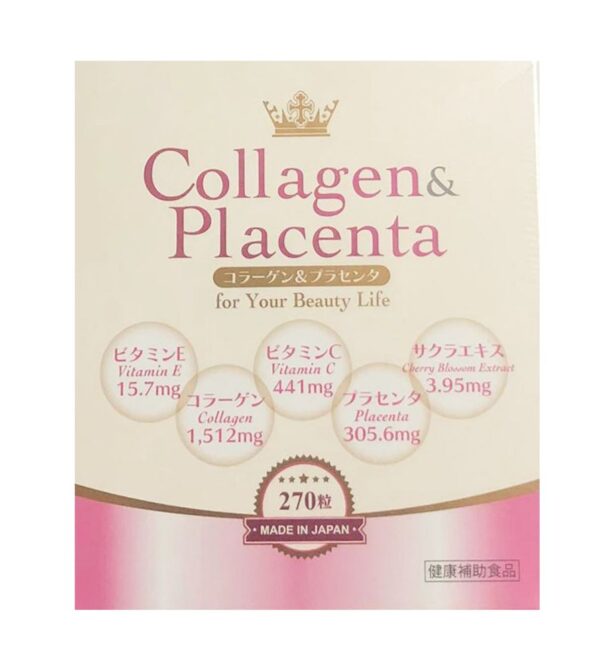 Viên uống Collagen Placenta 5 in 1 hỗ trợ dưỡng trắng, làm đẹp da