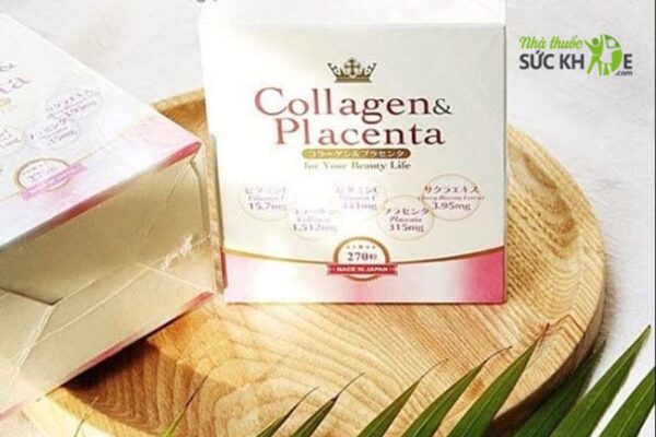 Viên uống Collagen Placenta 5 in 1 hỗ trợ dưỡng trắng, làm đẹp da