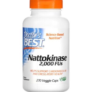 Viên uống Doctor's Best Nattokinase bổ tim mạch, hỗ trợ ngăn ngừa đột quỵ