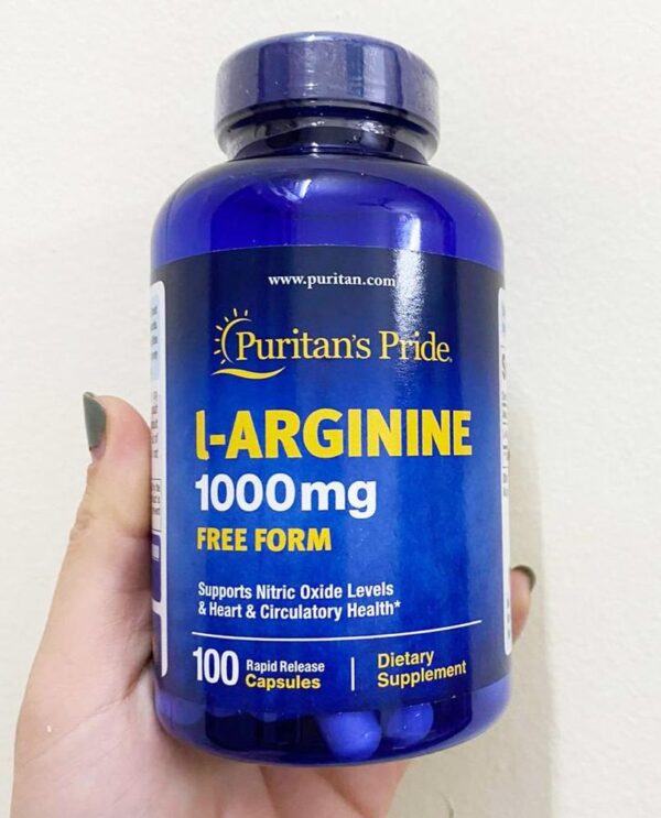 Viên uống giải độc gan Puritan's Pride L-Arginine 1000mg