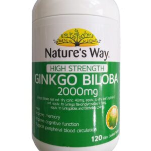 Viên uống Ginkgo Biloba 2000mg Nature's Way Của Úc