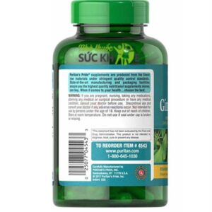 Viên uống Ginkgo Biloba Puritan's Pride 120 mg chính hãng của Mỹ