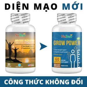 [Tặng voucher 290k] Viên uống Grow Power hỗ trợ tăng chiều cao cho trẻ