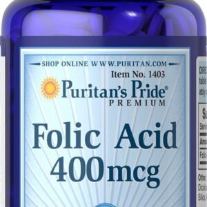 Viên uống hỗ trợ bệnh thiếu máu Puritan's Pride Folic Acid 400mg