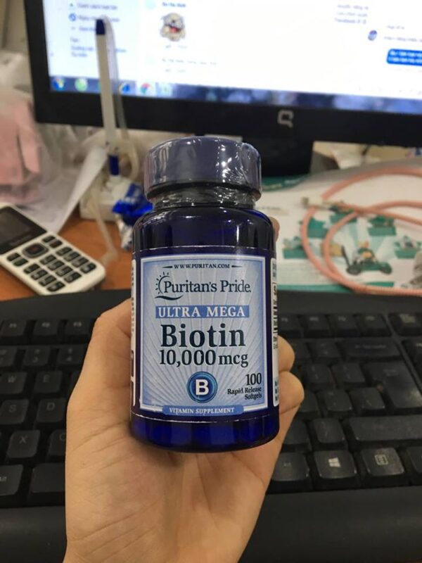 Viên uống hỗ trợ cải thiện rụng tóc đẹp da Biotin Ultra Mega Puritan's Pride