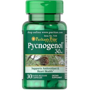 Viên uống hỗ trợ chống oxy hóa Puritan's Pride Pycnogenol 30 mg