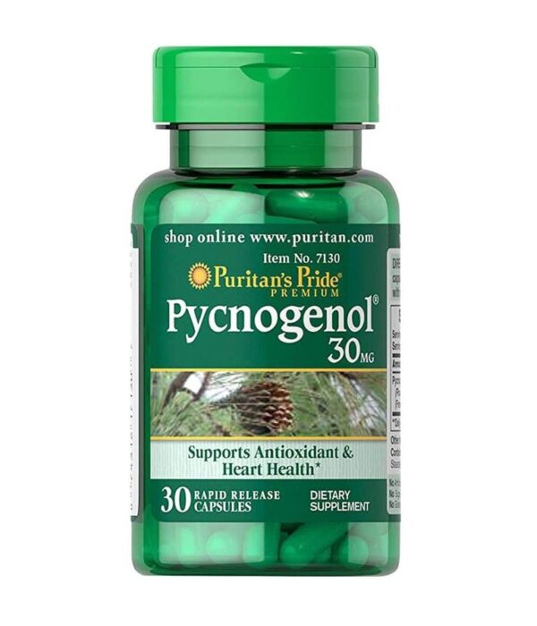 Viên uống hỗ trợ chống oxy hóa Puritan's Pride Pycnogenol 30 mg