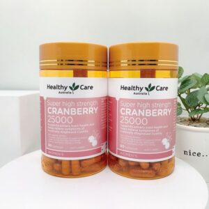 Viên uống hỗ trợ đường tiết niệu Healthy Care Cranberry 25000mg