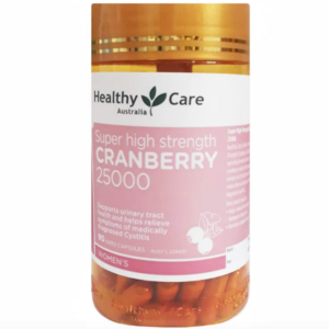 Viên uống hỗ trợ đường tiết niệu Healthy Care Cranberry 25000mg