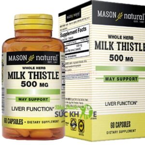 Viên uống hỗ trợ gan Mason Natural Milk Thistle 500mg của Mỹ