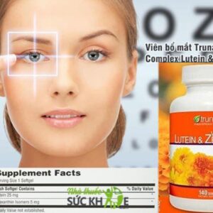 Viên uống hỗ trợ mắt Trunature Lutein & Zeaxanthin 140 Viên