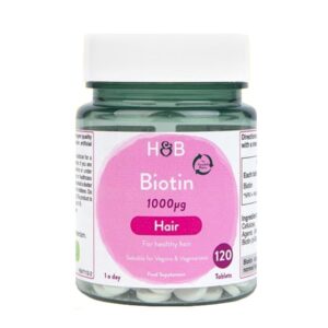 Viên uống hỗ trợ mọc tóc Holland & Barrett  Biotin 1000mg