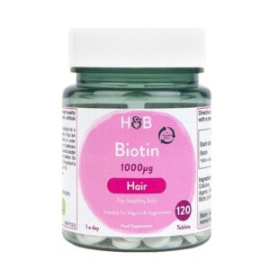 Viên uống hỗ trợ mọc tóc Holland & Barrett  Biotin 1000mg