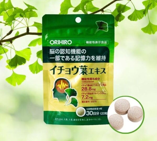 Viên uống hỗ trợ não Orihiro Ginkgo Biloba Của Nhật