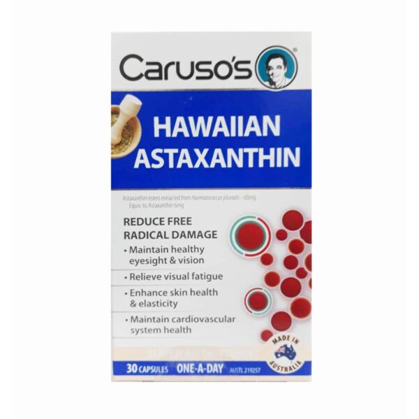 Viên uống hỗ trợ thị lực Caruso's Hawaiian Astaxanthin