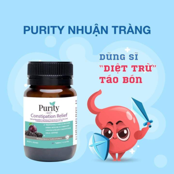 Viên uống hỗ trợ tiêu hóa Purity Gut Constipation Relief