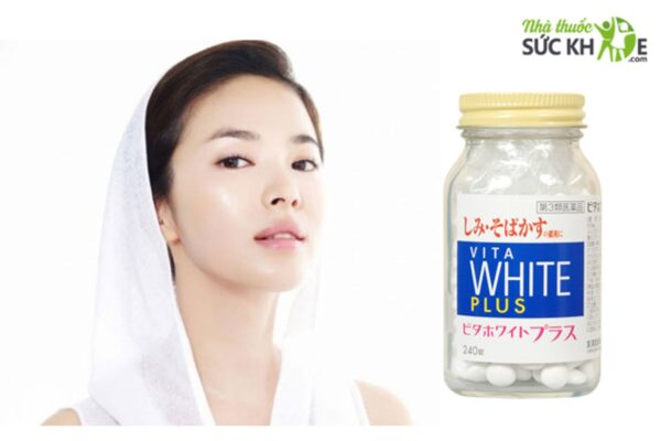 Viên uống hỗ trợ trắng da Vita white Plus của Nhật