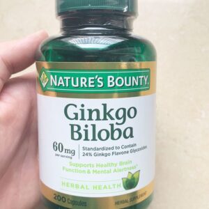 Viên Uống Hỗ Trợ Tuần Hoàn Ginkgo Biloba 60mg Nature's Bounty