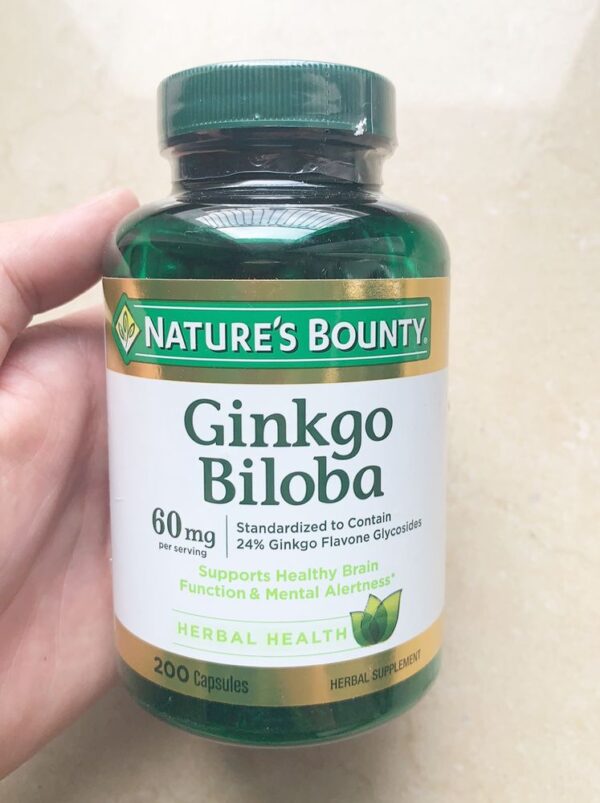 Viên Uống Hỗ Trợ Tuần Hoàn Ginkgo Biloba 60mg Nature's Bounty