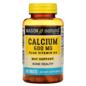 Viên uống hỗ trợ xương khớp Mason Natural Calcium 600mg + D3