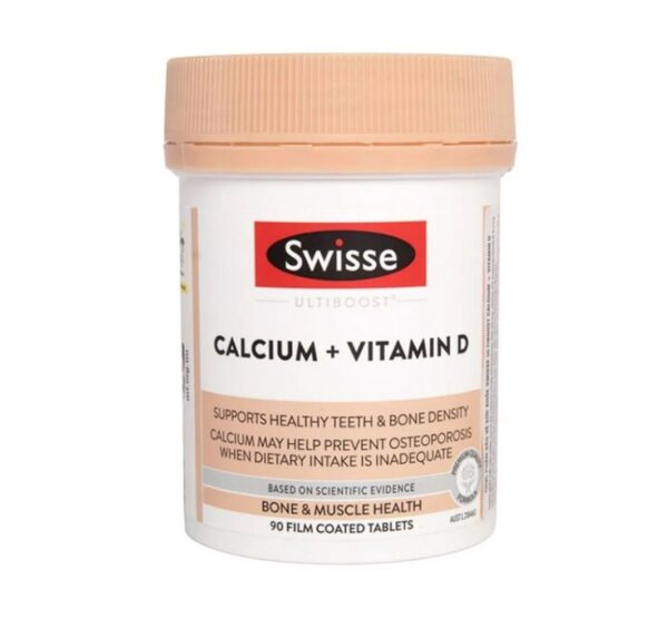 Viên uống hỗ trợ xương khớp Swisse Calcium + Vitamin D