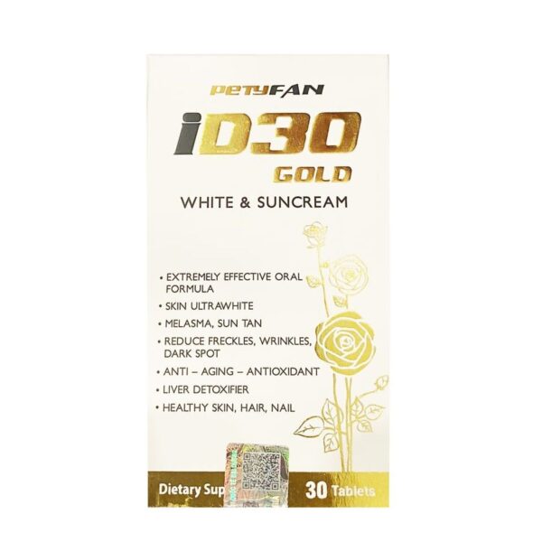 Viên uống ID30 Gold White & Suncream chống nắng trắng da