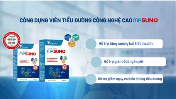 Viên uống MPsuno hỗ trợ sức khỏe người tiểu đường