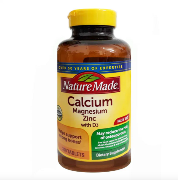 Viên Uống Nature Made Calcium Magnesium Zinc With Vitamin D3