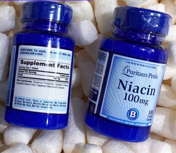 Viên uống Niacin 100mg Puritan’s Pride