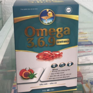 Viên uống Omega 3 6 9 Newfrance dầu gấc + dầu cá hộp 60 viên