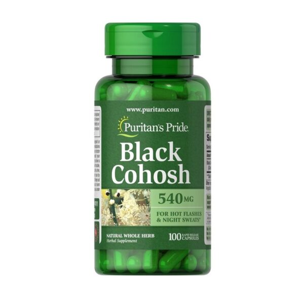 Viên uống Puritan’s Pride Black Cohosh 540mg hỗ trợ giảm bốc hỏa