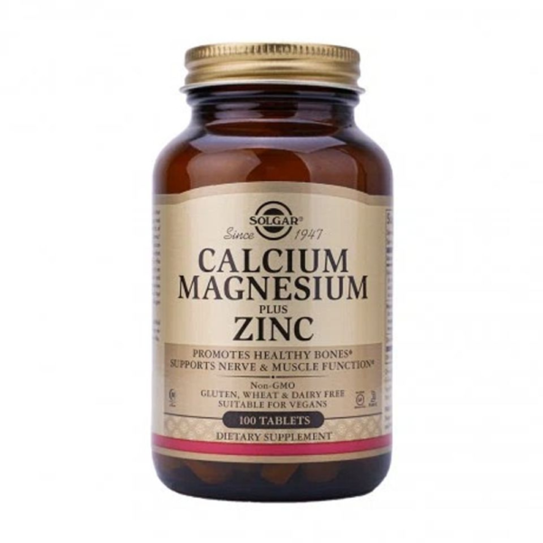 Viên uống Solgar Calcium Magnesium Plus Zinc của Mỹ