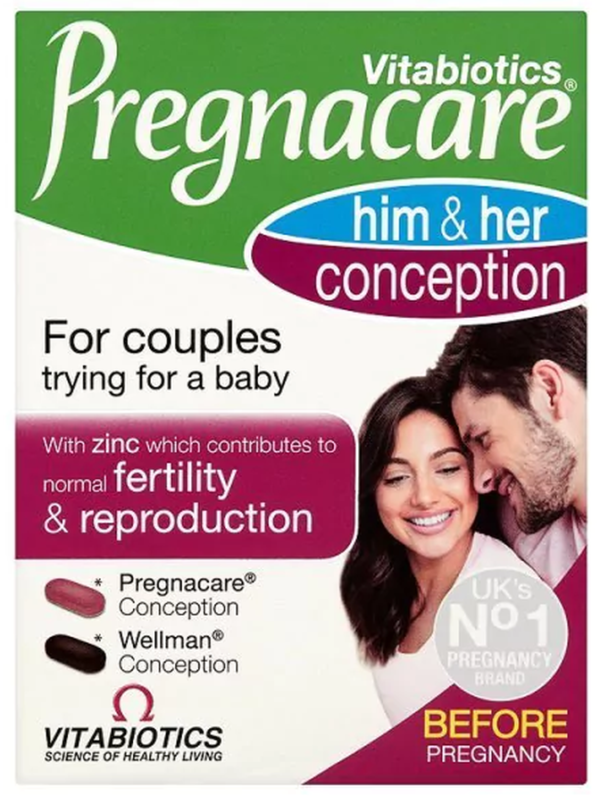 Viên uống Pregnacare Him & Her Conception chính hãng của Anh