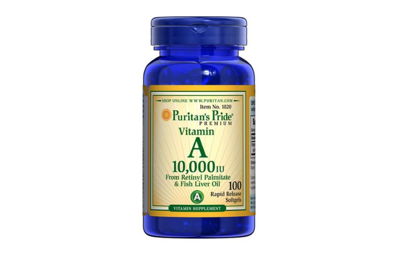 Viên uống Puritan’s Pride bổ sung Vitamin A 10,000 IU ngăn ngừa lão hóa