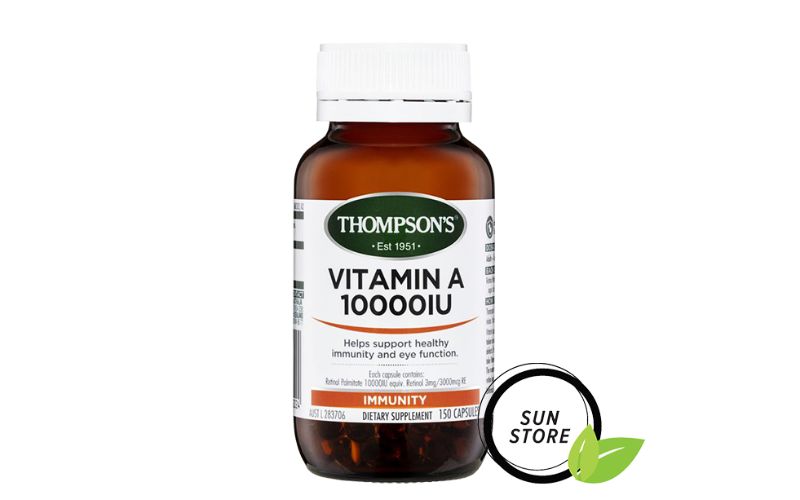 Viên uống Thompson’s Vitamin A 10,000IU giảm mụn hiệu quả