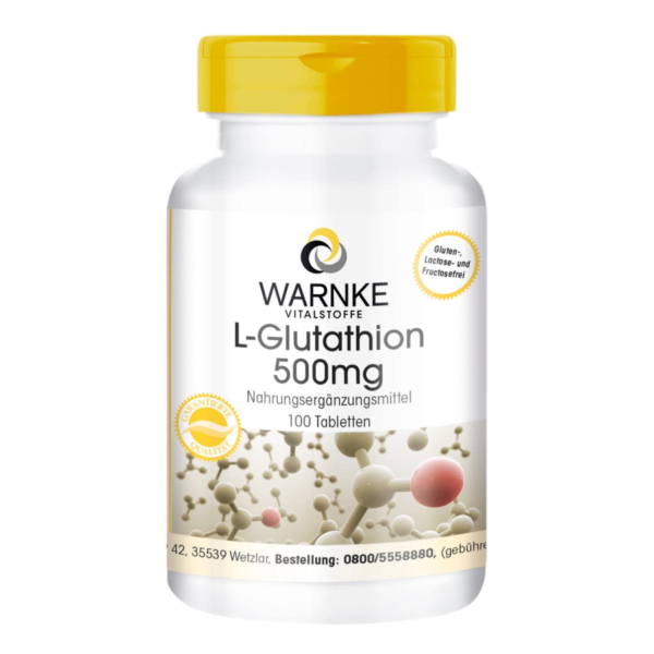 Viên uống Warnke L-Glutathione 500mg hỗ trợ trắng da