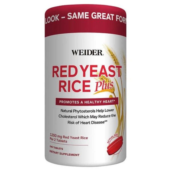 Viên Uống Weider Red Yeast Rice Plus 1200mg Hỗ Trợ Tim Mạch