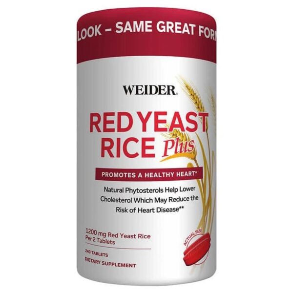 Viên Uống Weider Red Yeast Rice Plus 1200mg Hỗ Trợ Tim Mạch