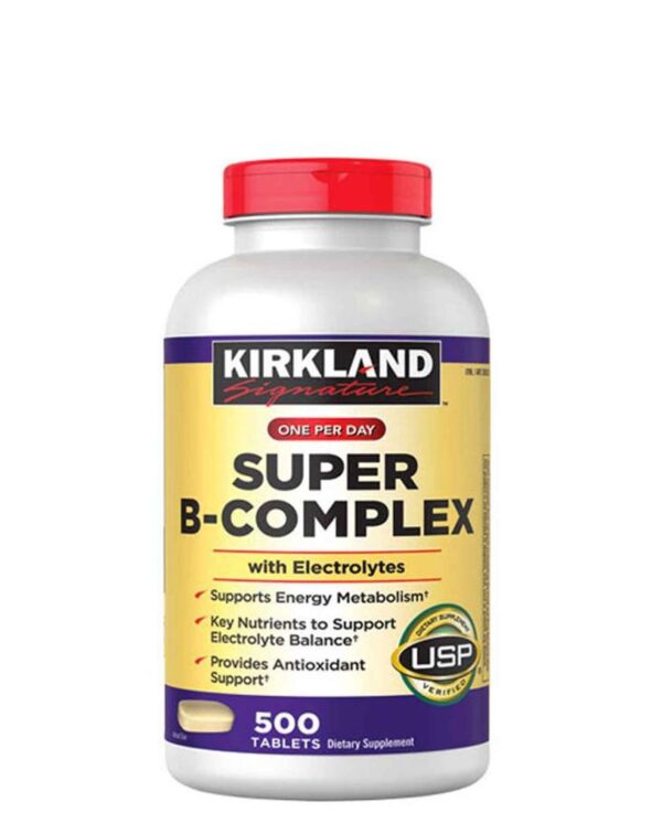 Vitamin B tổng hợp Super B-Complex Kirkland 500 viên