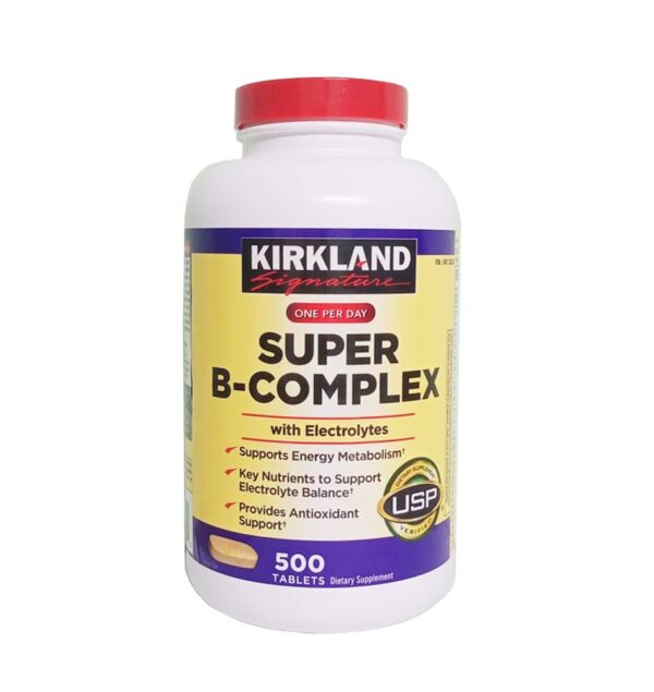 Vitamin B tổng hợp Super B-Complex Kirkland 500 viên