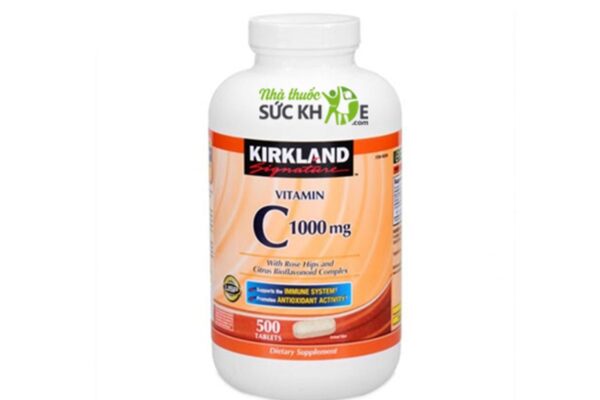 Vitamin C 1000mg Kirkland hộp 500 viên chính hãng của Mỹ