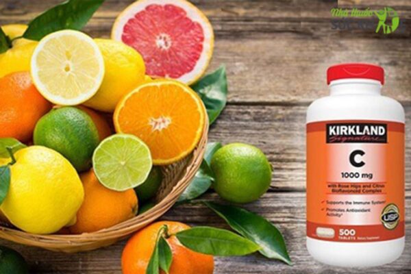 Vitamin C 1000mg Kirkland hộp 500 viên chính hãng của Mỹ