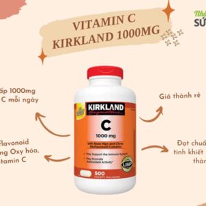 Vitamin C 1000mg Kirkland hộp 500 viên chính hãng của Mỹ