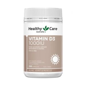 [Date T11.2024] Vitamin D3 1000 IU Healthy Care hộp 250 viên của Úc