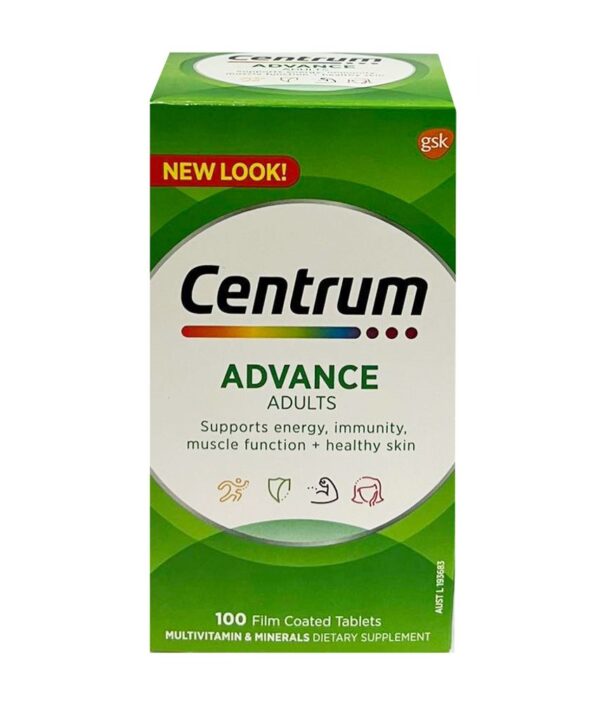 Vitamin tổng hợp Centrum Advance For Adults cho người dưới 50 tuổi