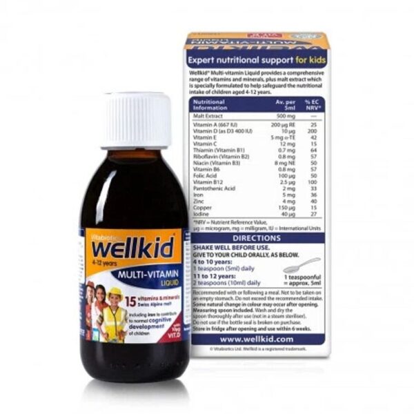 Wellkid Multivitamin - Vitamin Tổng Hợp Cho Trẻ Từ 4-12 Tuổi