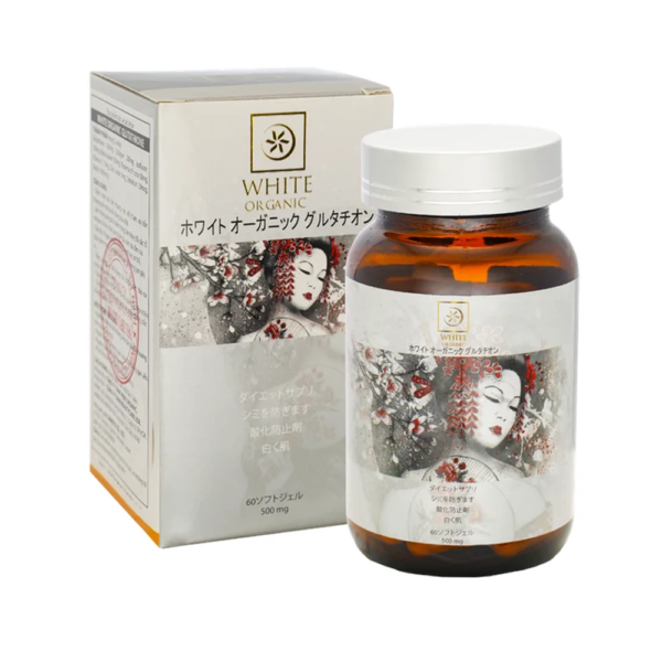 White Organic Glutathione 500mg - Viên uống hỗ trợ trắng da của Nhật