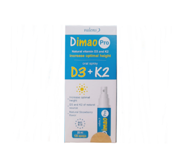 Xịt bổ sung vitamin D3+K2 Dimao Pro Oral Spray